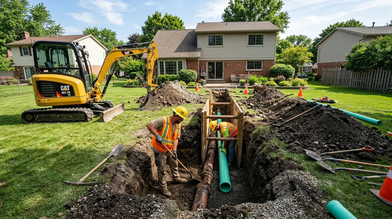 Sewer Line Replacement in Mansfield, NJ